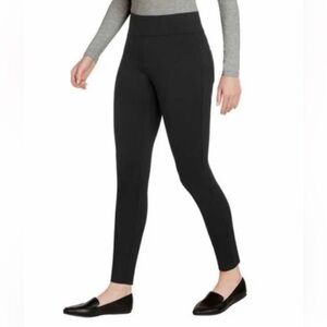 NWT Matty M High Rise Slub Leggings with pockets BLACK - size L casual active